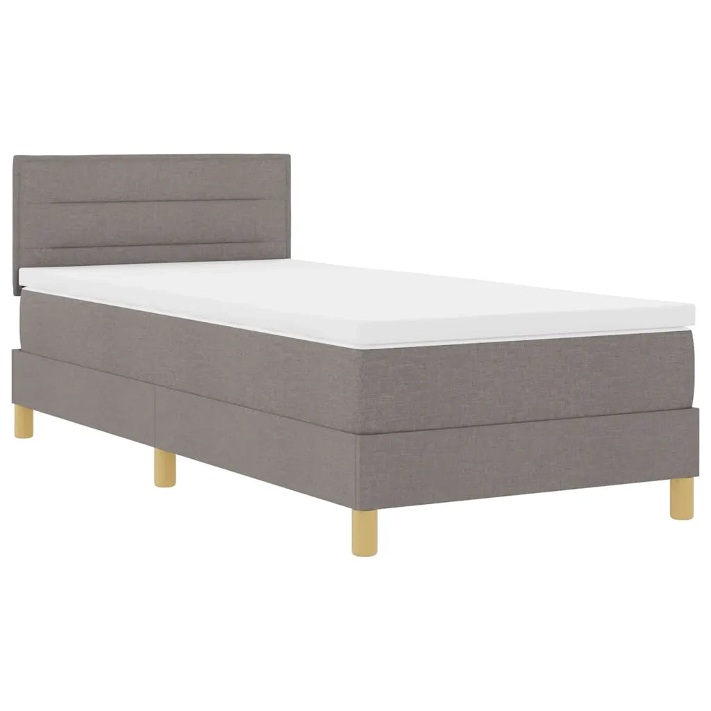 Letto a Sorgente LED con materasso Talpa 80 x 200 cm Tessuto