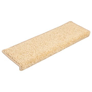 Tappetini per scale 20 pz 65x21x4 cm Crema Bordo rettangolare 3365855