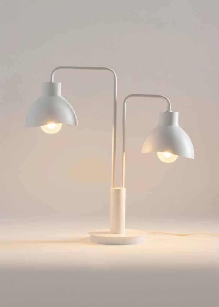 Lampada da tavolo moderna bianca Holi 2xE27 15W Sigma