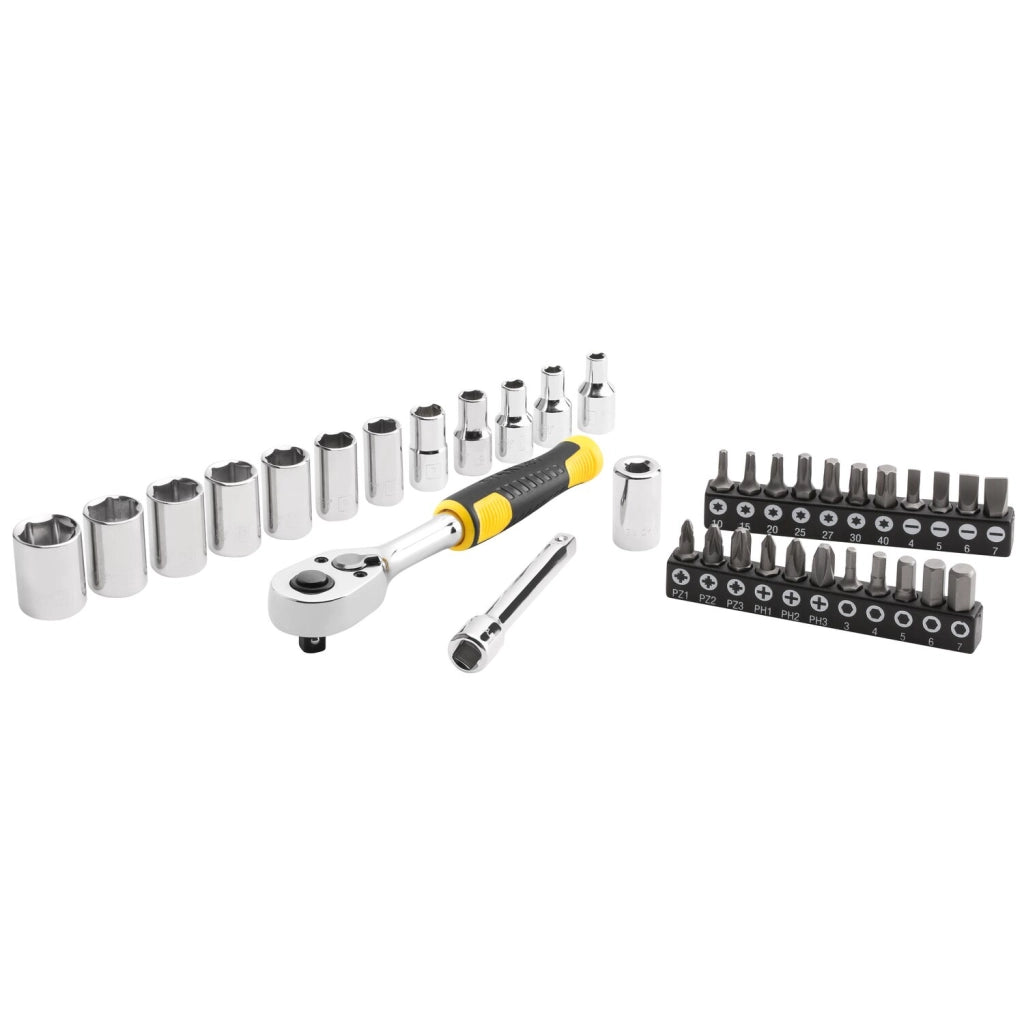 Stanley STMT82672-0 Set Compatto Chiavi a Bussola 37 Pezzi Attacco 1/4" Professionale