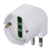 Adattatore sfalsato S17+universale 90¬∞ bianco
