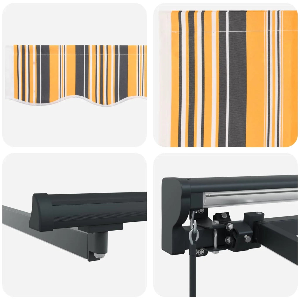 Cornice per Tenda Manuale con LED 3 x 2,5 m 3420811
