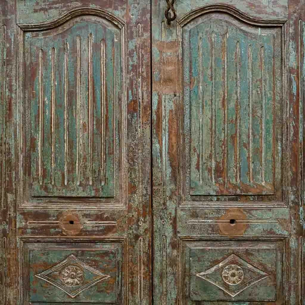 Porta in legno marrone 160x27x216h cm