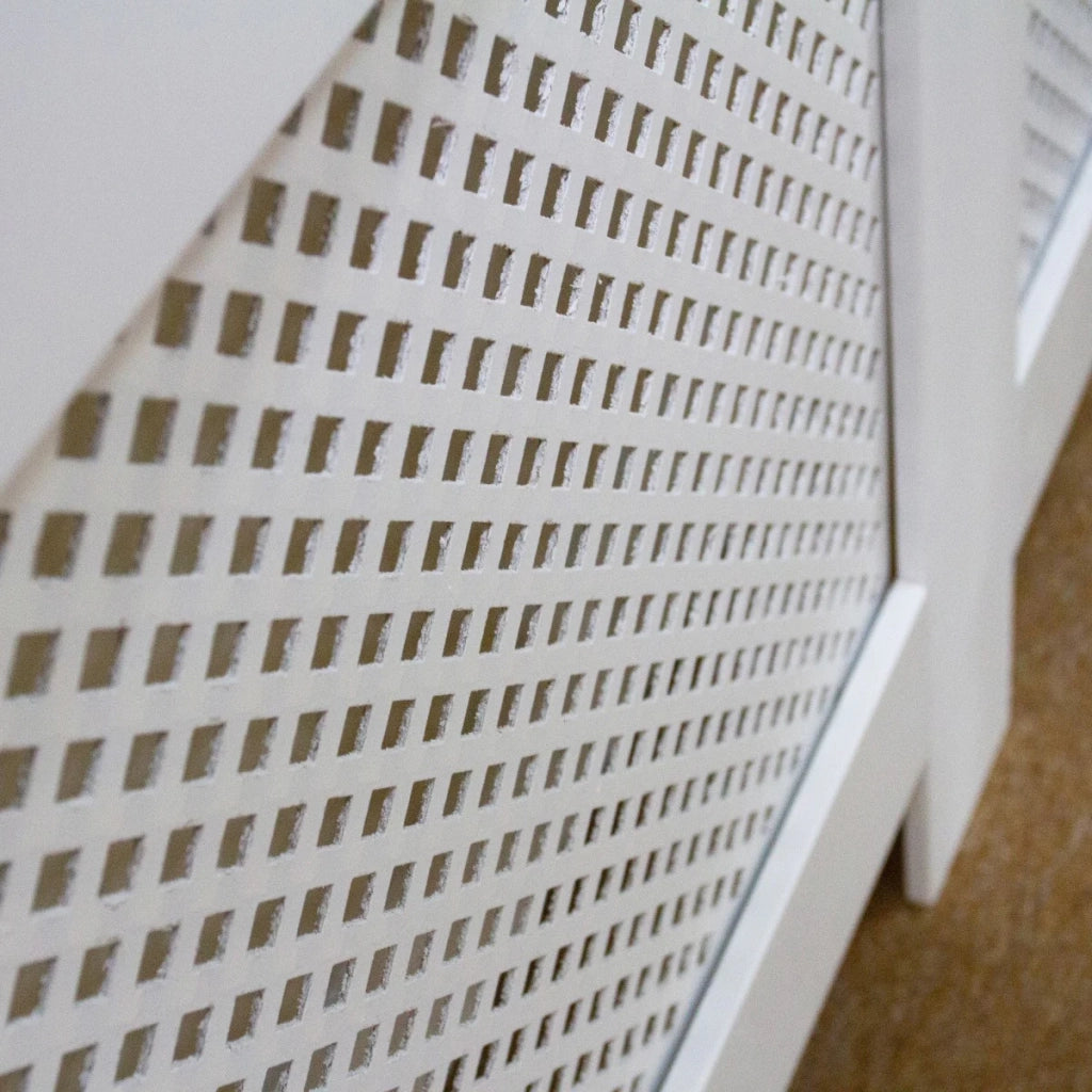 Copritermosifone Copertura Termosifoni e Caloriferi in MDF Bianco 1115mm
