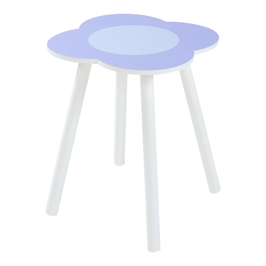 Set Simrishamn Tavolo e 2 Sedie per Bimbi - Bianco / Viola [en.casa]