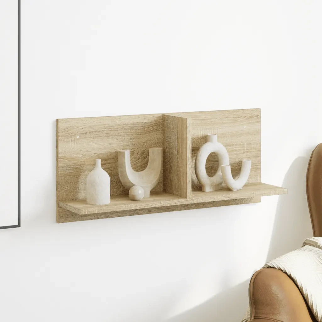 Mobile a Parete 70x16,5x30cm Rovere Sonoma in Legno Multistrato 854852