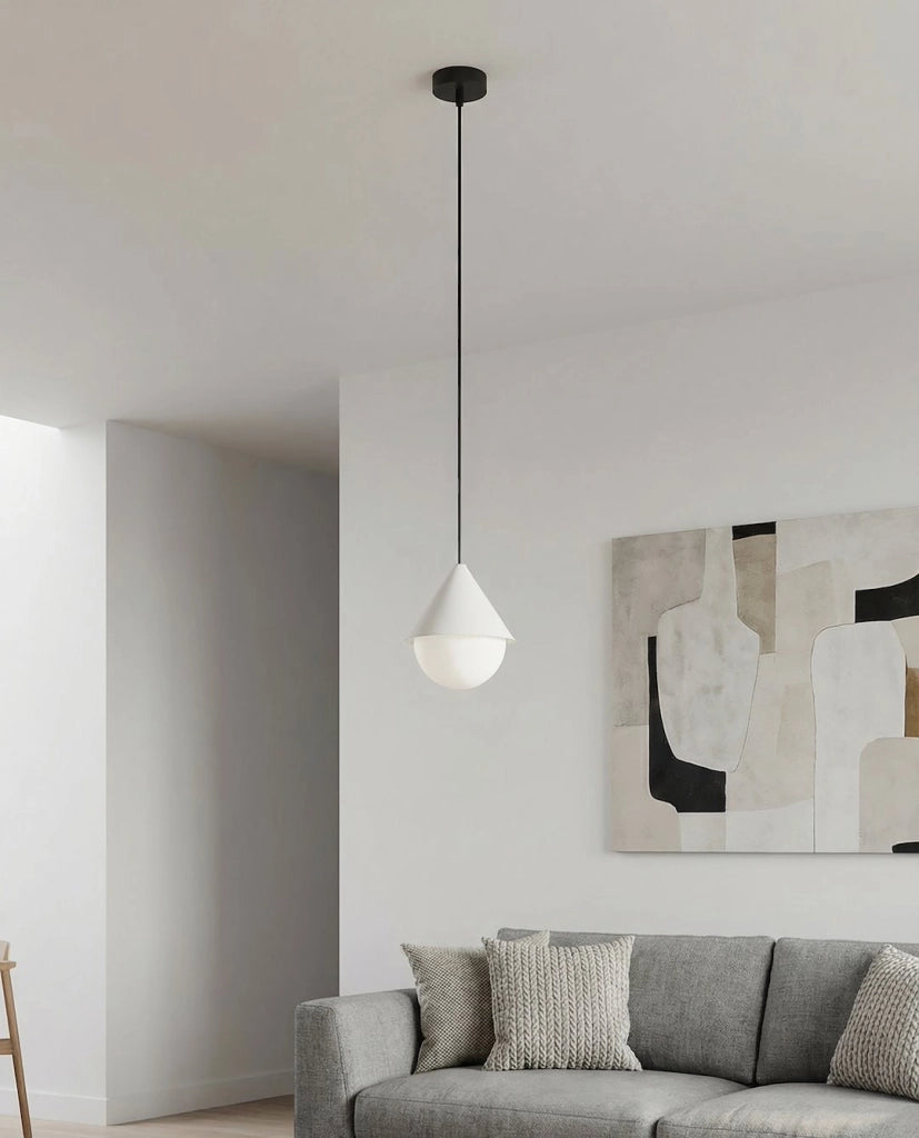 Lampada a sospensione GIRO 1xG9 bianco nero Emibig