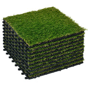 Tappeto erba sintetica 10 pezzi ¨C Minimal ¨C verde 30x30x3 cm
