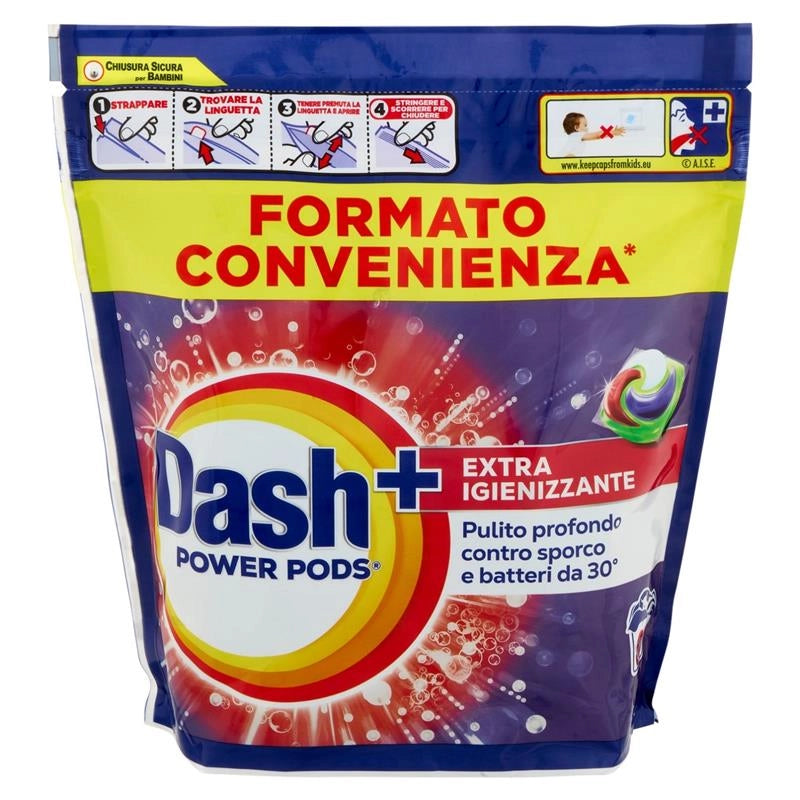 DASH POWER PODS LIQUIDO LAVATRICE EXTRA IGIENIZZANTE 35PZ