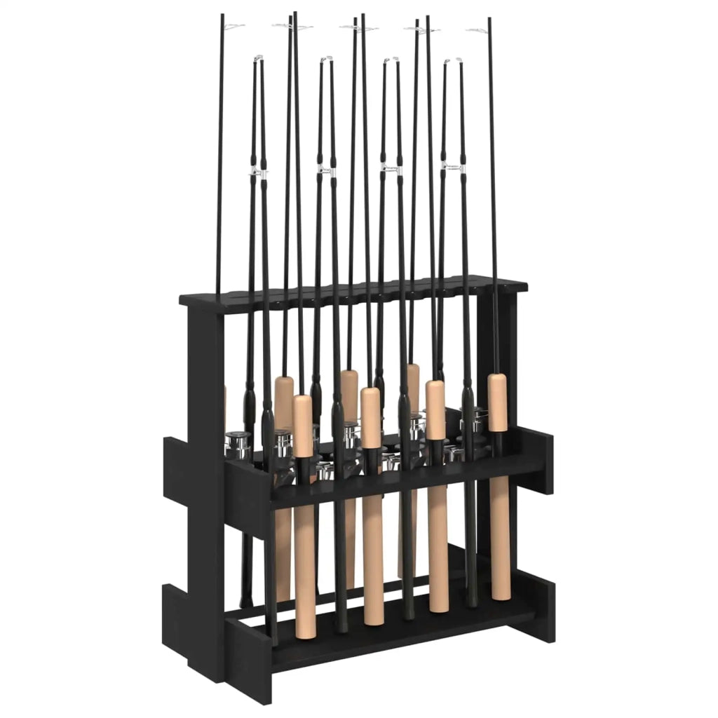 Supporto per stecche da biliardo Legno ingegnerizzato Nero 3429735