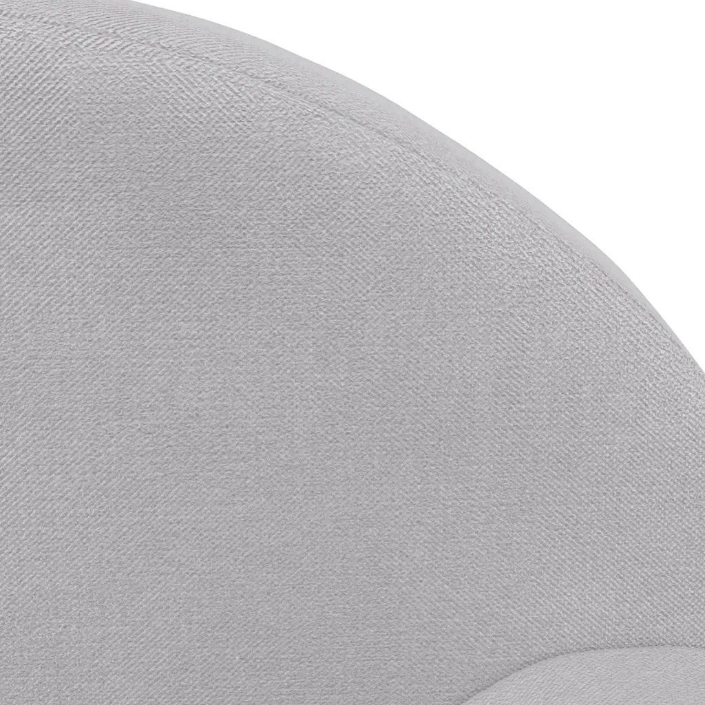 Divano per Bambini Grigio Chiaro in Morbido Peluche 356981