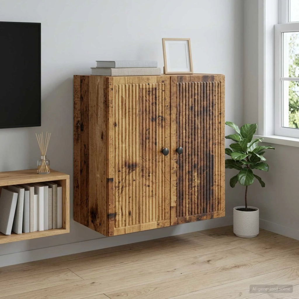 Mobiletto a muro Legno antico 59 x 31 x 60 cm 897903
