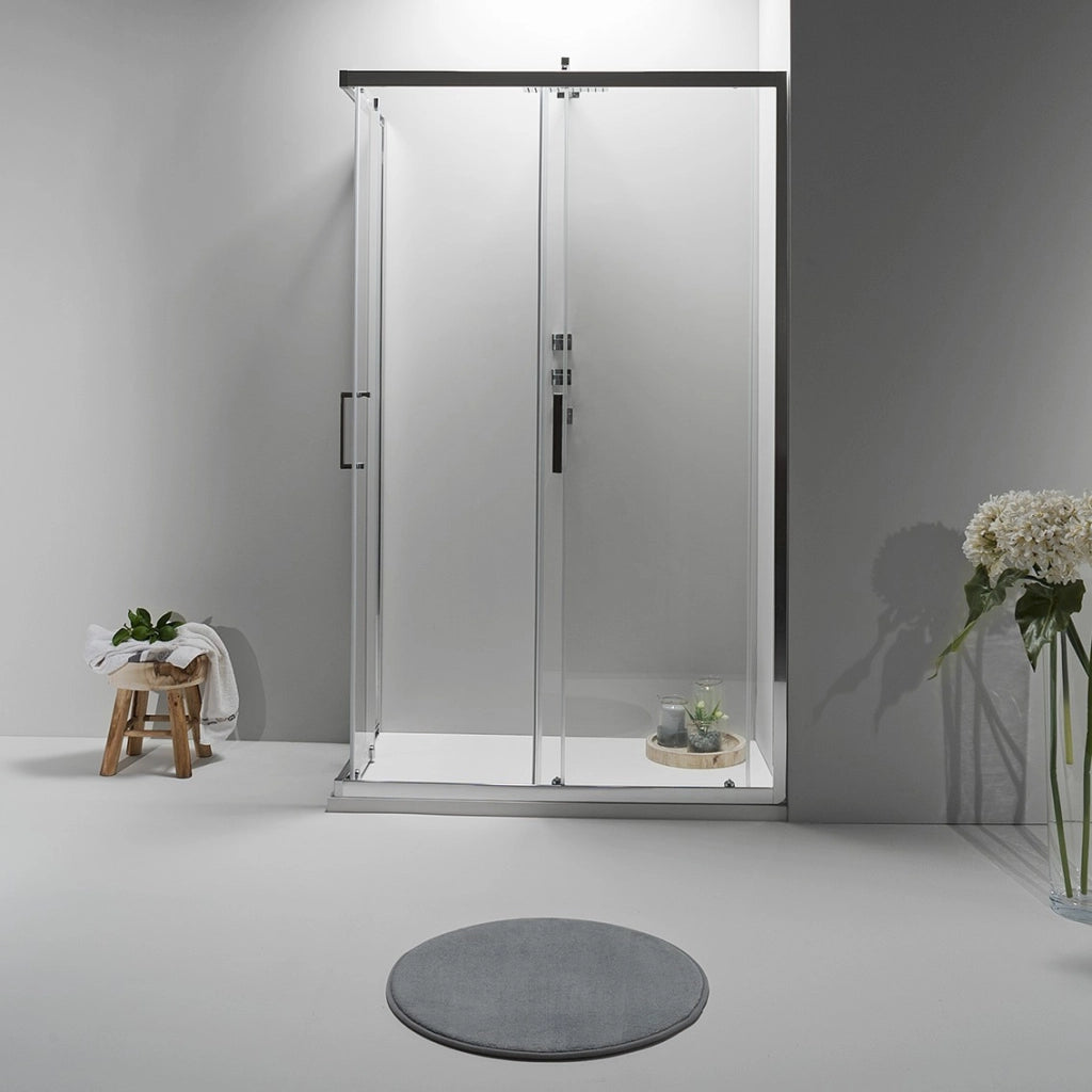 BOX DOCCIA ELITE ANGOLARE 100x100 CM SCORREVOLE TRASPARENTE