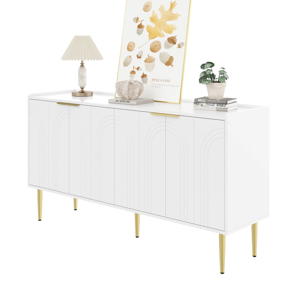 Anrichte moderna e semplice - Zephmum - 140x38x75 cm - Stoccaggio