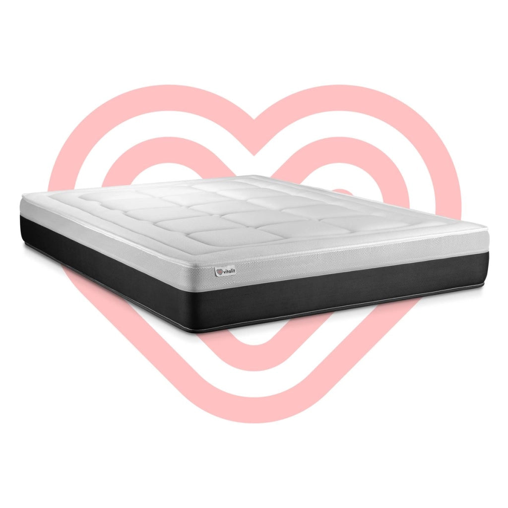 Materasso 200x200 cm a molle insacchettate e memory foam - Vital Form