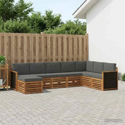 Set di divani da esterno con cuscino 6 pcs Naturale e Antracite 3384703