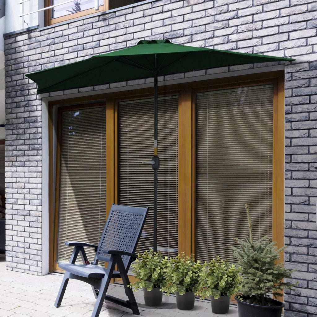Parasole per balcone ¨C zephmum ¨C verde 2.93x1.5x2.49m