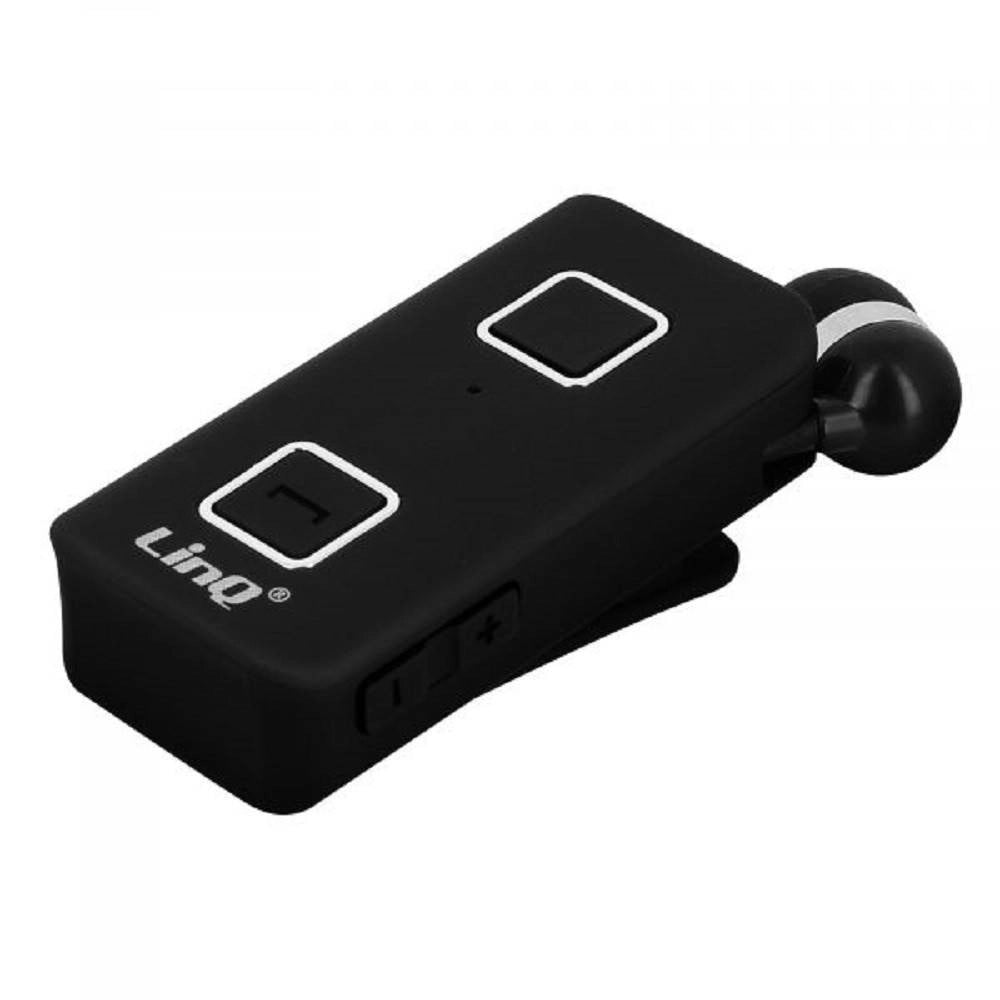 Trade Shop - Auricolare Stereo Bluetooth 10m Wireless Con Clip-on Da Collo Retrattile R6330 -