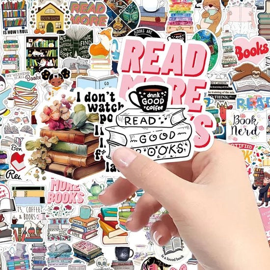 150 Sticker per foglio per scrapbook, stickers estetiche per bambini e amanti dei libri