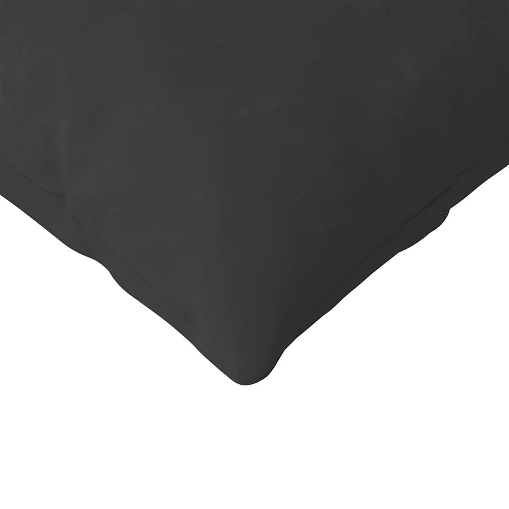 Cuscini da Divano 2 pz | Cuscini per sedie Nero 145 x 40 cm Tessuto