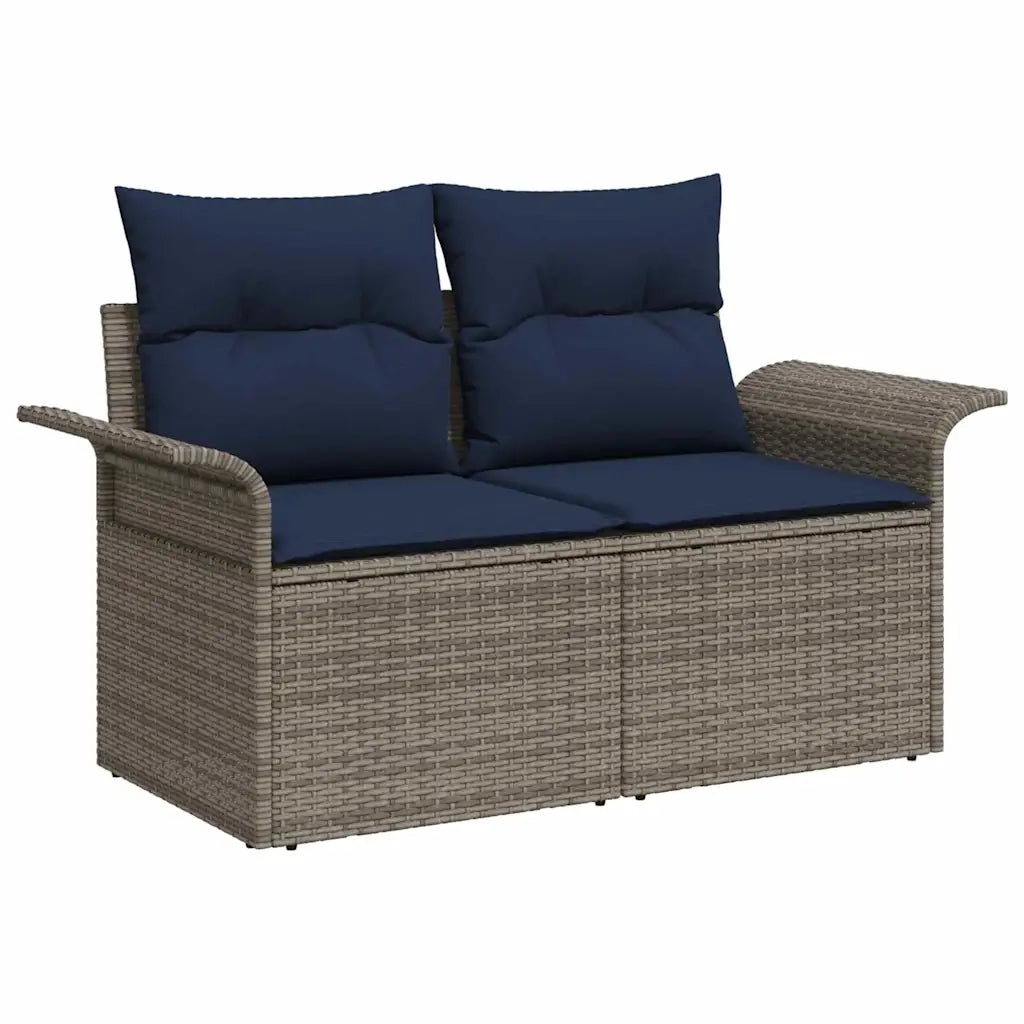 Set Divano da Giardino con cuscino 6 pcs Grigio polyrattan 3359909