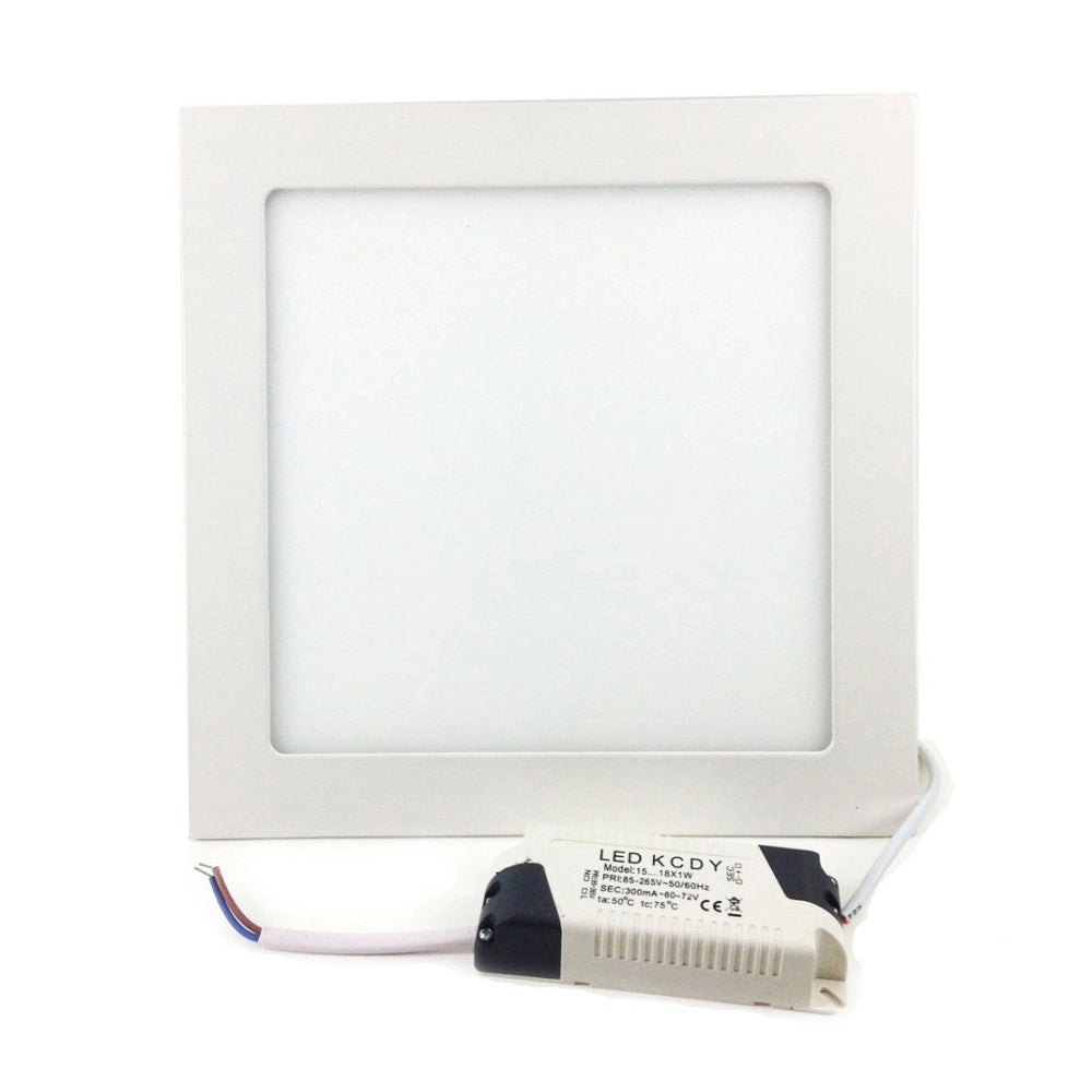 Trade Shop - Pannello Faretto Tondo O Quadrato A Led Da 6 A 25 W Ad Incasso Luce Freddo Caldo -
