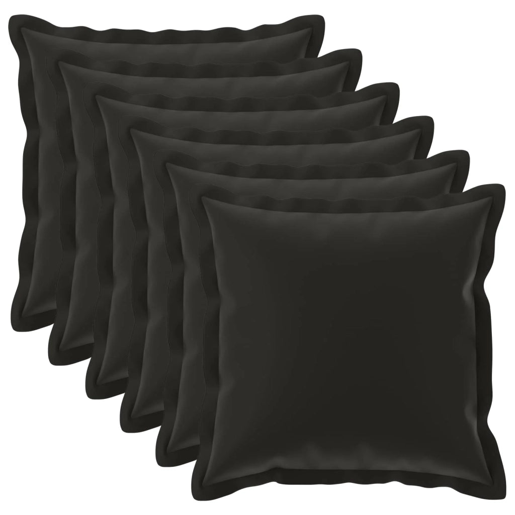 Federa 6 pz HOUTEN Nero 65 x 65 cm Poliestere 921104