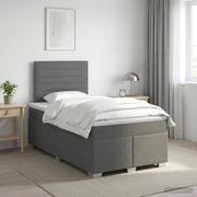 Letto box spring con materasso Grigio Scuro 120 x 190 cm 3453354