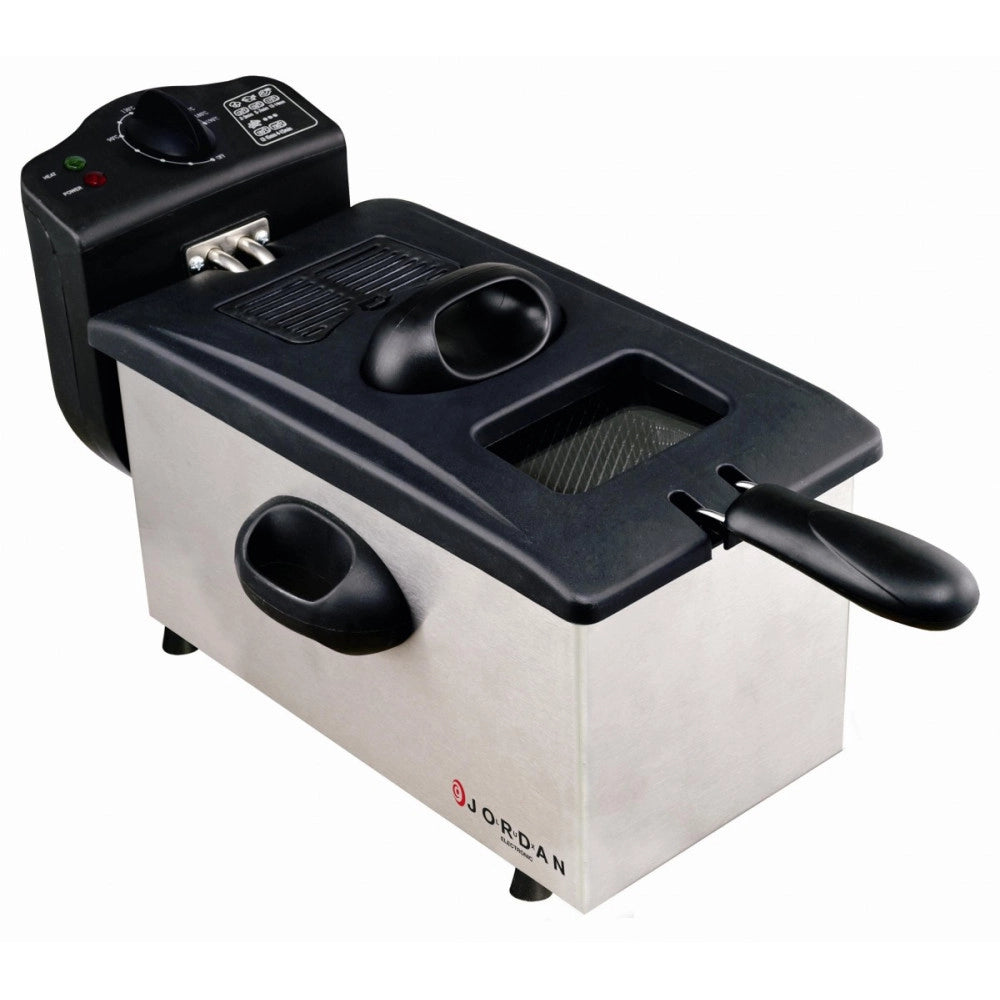 Trade Shop - Friggitrice Elettrica Professionale 2000w 3lt. Cestello Estraibile Jordan Df300a -