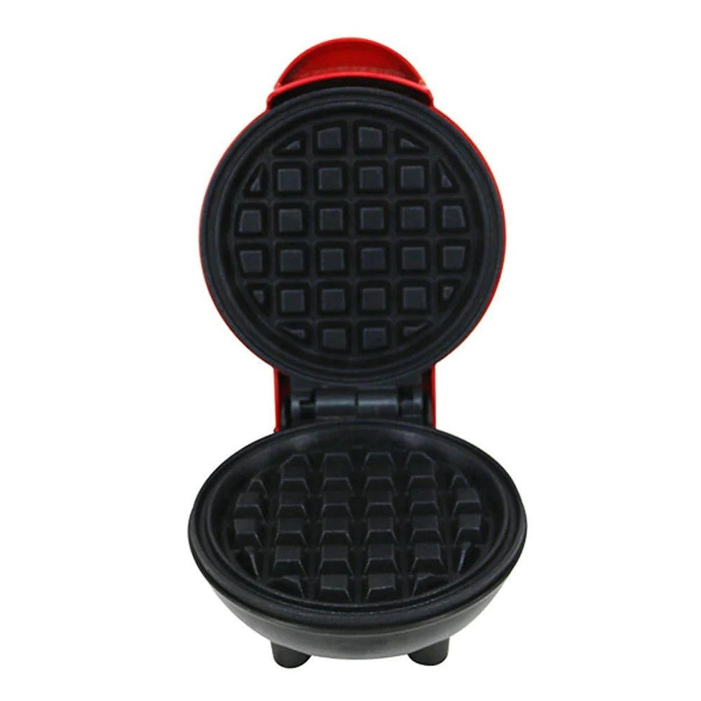 Trade Shop - Mini Waffle Maker Macchina Antiaderente Per Waffle Cialde Frittelle 350w Q-hb66 -