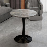 Tavolino da Caff¨¨ Rotondo ¨C MINIMAL ¨C Marmo Grigio, 70 cm