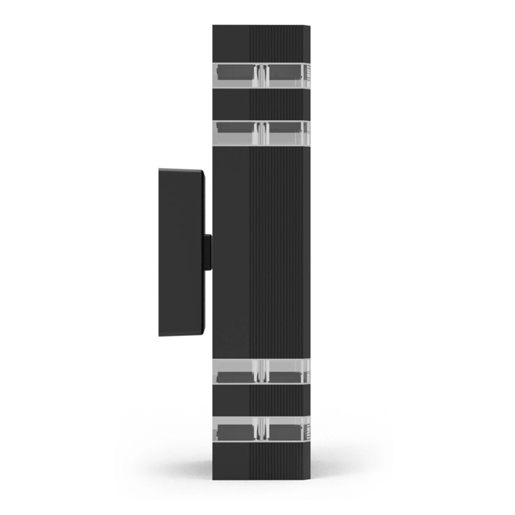 Applique esterna Eko-Light Vini nera IP54 2xGU10 in alluminio