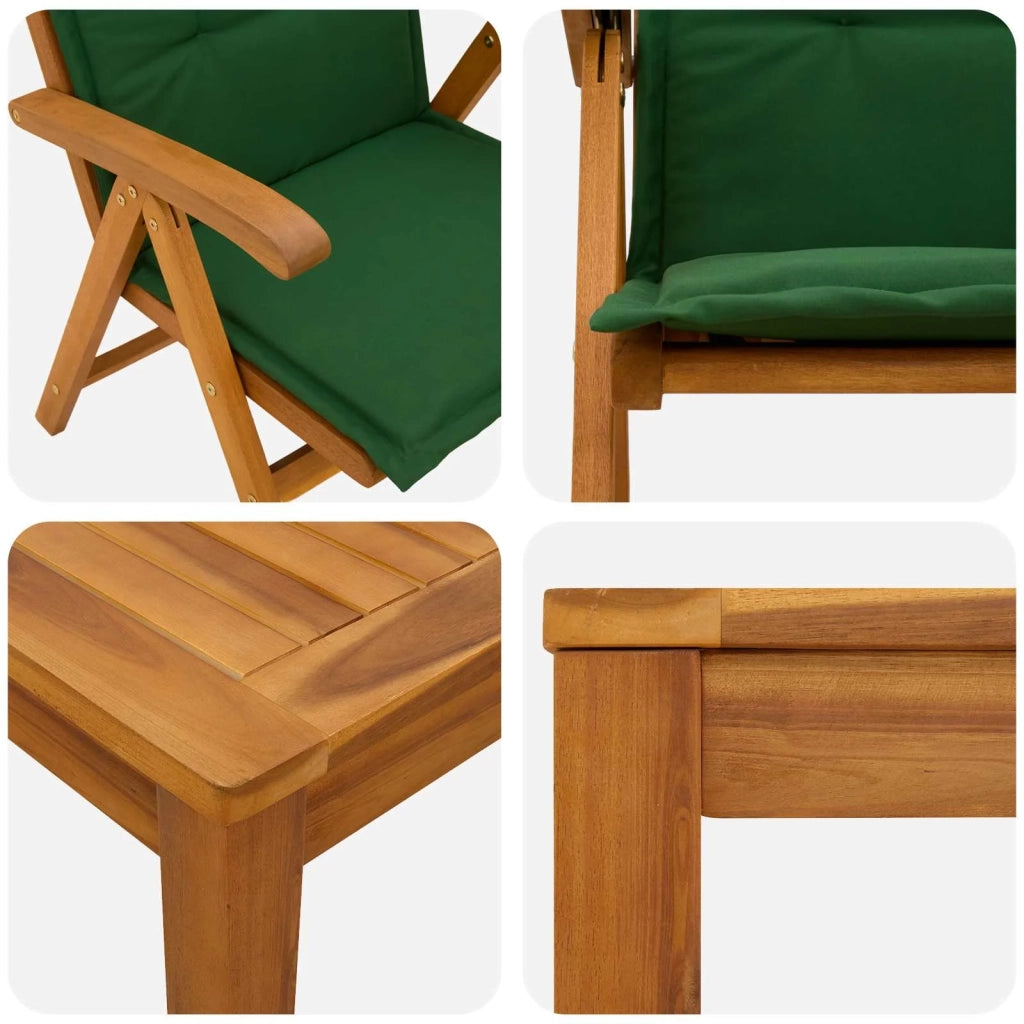 Set da pranzo da giardino 3 pezzi Naturale 3434595