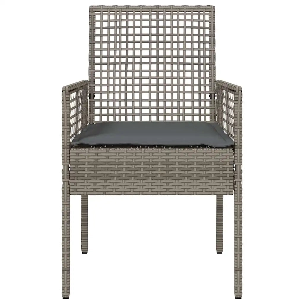 Sedia da Giardino 2 pcs Grigio 55 x 53 x 85 cm polyrattan 42003447