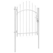 Cancello da Giardino Woerden in Acciaio 1x1,5 m Bianco 143065