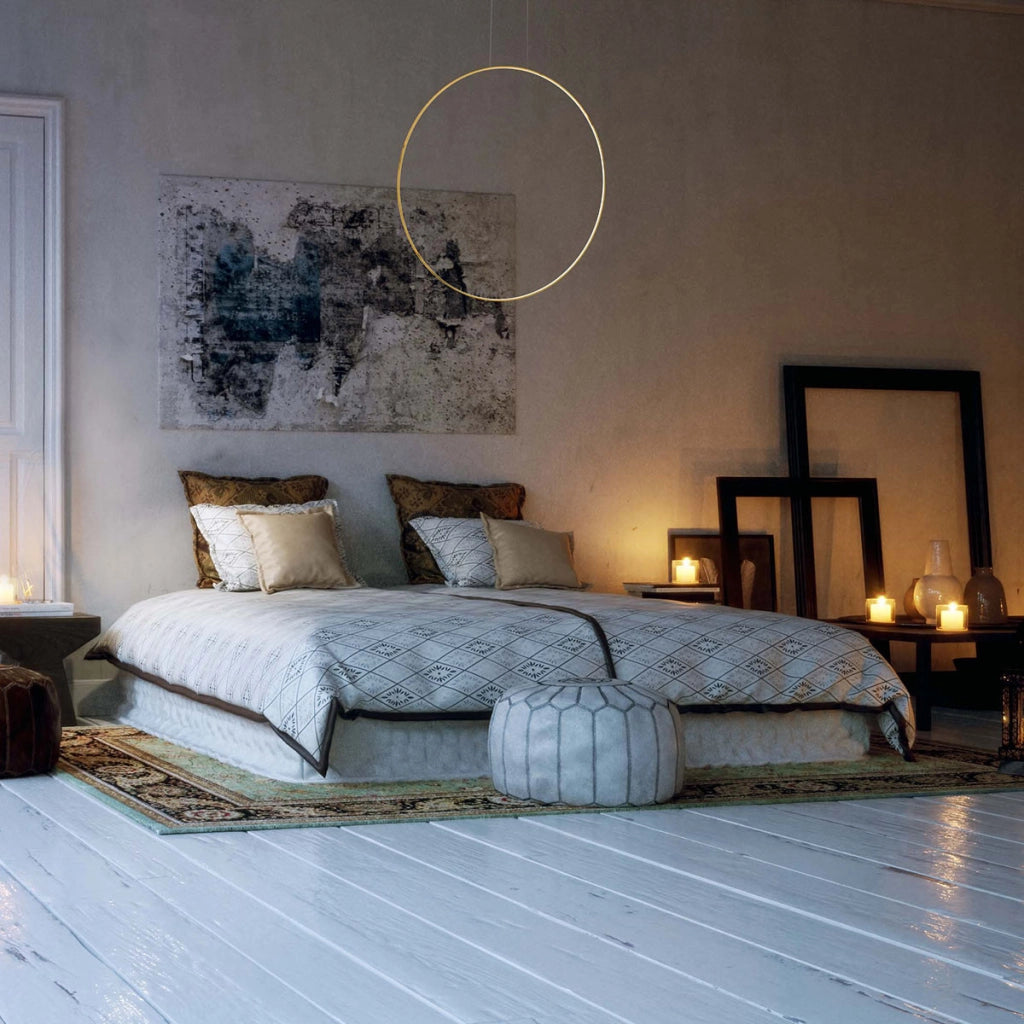 Lampada a sospensione oro Mirror S Ø60 LED CCT IP44
