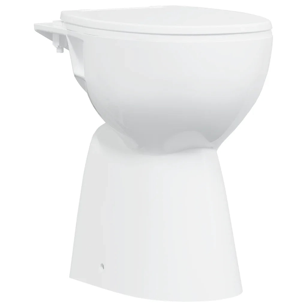 WC Senza Brida 7 cm Altezza Extra Chiusura Rallentata Ceramica Bianca 145779