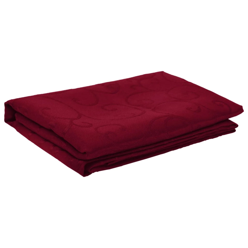 Tovaglia da Tavolo Rettangolare Rosso Vino 110 x 180 cm 42040085