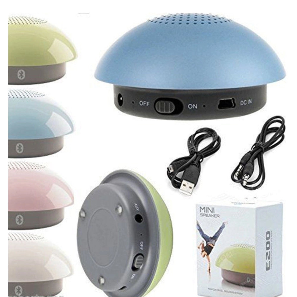 Trade Shop - Mini Cassa Speaker Bluetooth 2.1 Edr Aux Cellulare Ipod Smartphone Tablet E200 -