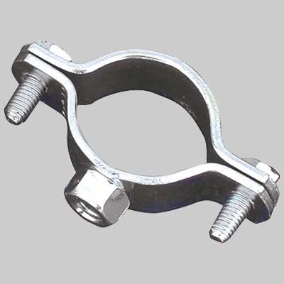 SOLO COLLARE FERMA TUBO IN ACCIAIO ZINCATO - 3/4 - 2 pezzi - MADE IN ITALY