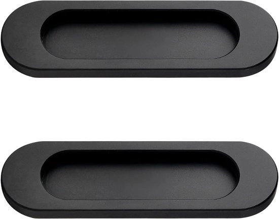 Maniglia di scorrimento nera senza foratura - 2 pezzi - design moderno