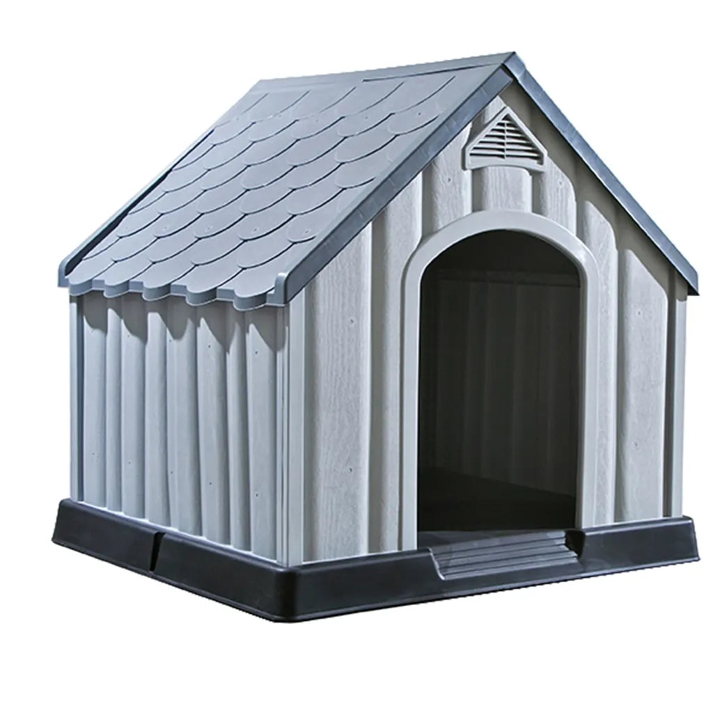 Cuccia per Cani Grigia 92x87x91 cm in Plastica 337894