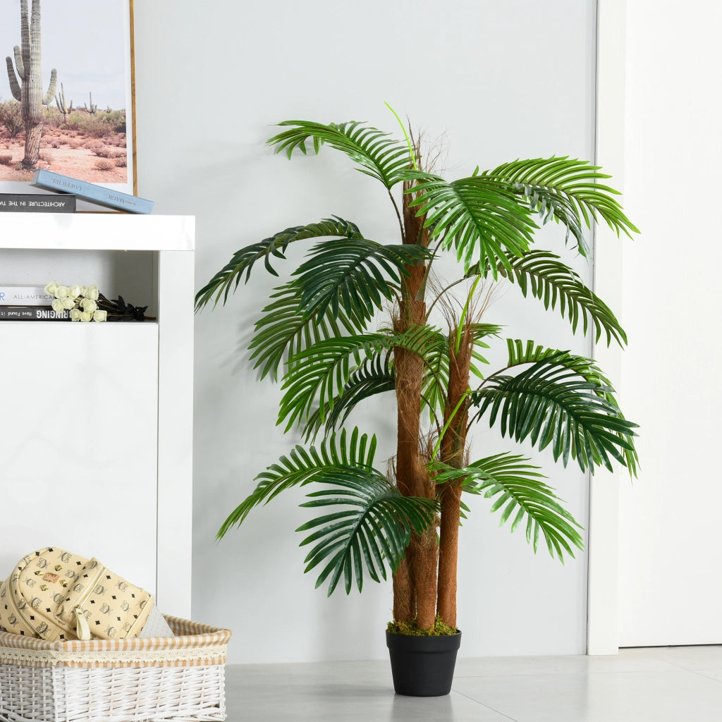 Albero Artificiale Palma ¨C zephmum ¨C Verde 1.2m con Vaso