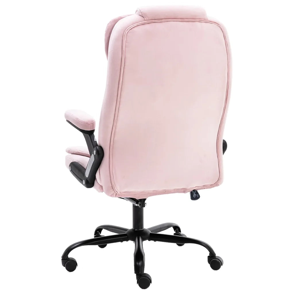 Sedia da Ufficio Rosa in Velluto 20571