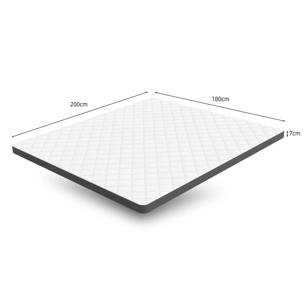 Materasso in schiuma 7 zone bianco 180x200 cm