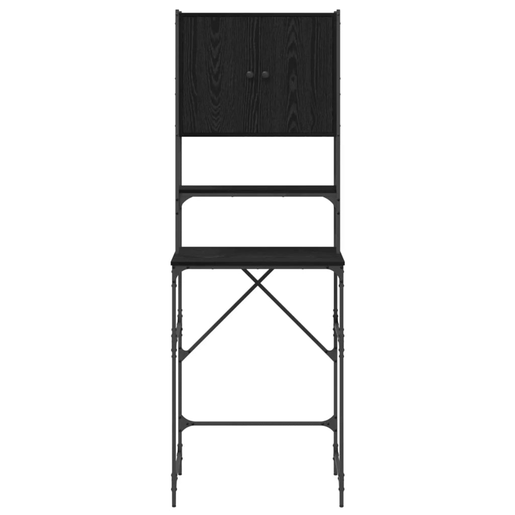 Armadio per Lavatrice Rovere Nero 68 x 48,5 x 194 cm 871369
