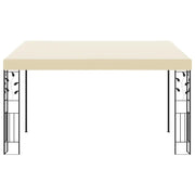 Gazebo | Pergolato a Parete 4x3x2,5 m Crema