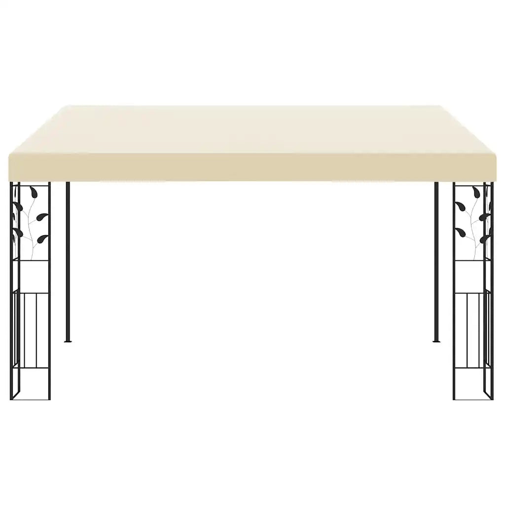 Gazebo | Pergolato a Parete 4x3x2,5 m Crema
