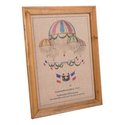 Quadro in legno e tessuto stampato 33x43x1,8h
