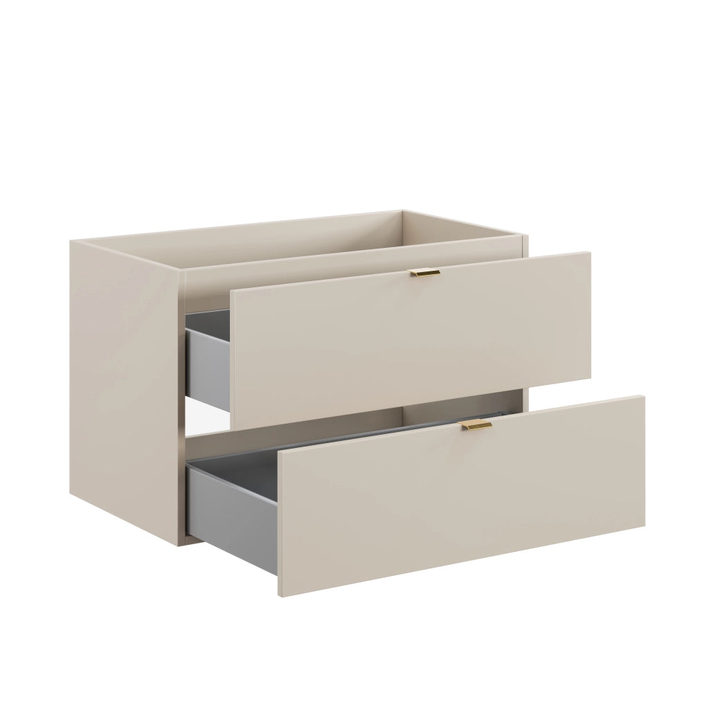 Mobile sottolavabo 80 cm 2 cassetti Dalia Cashmere 80 x 50 x 46 cm